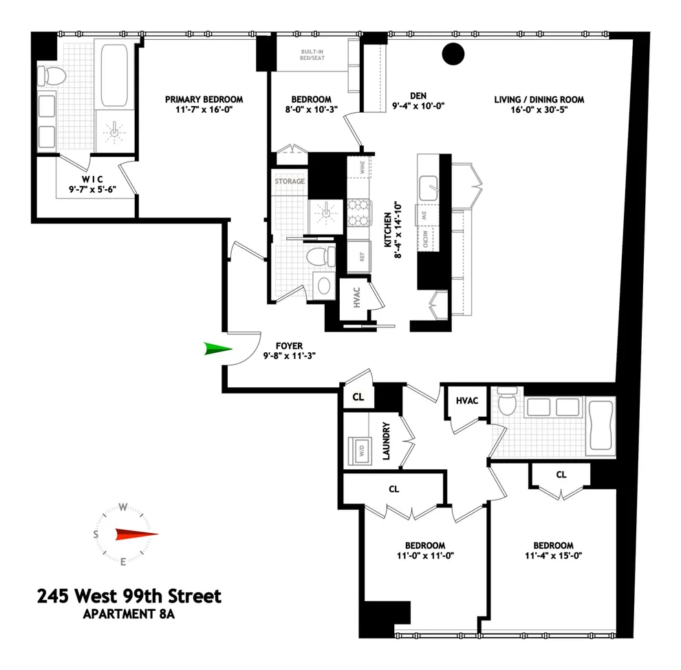 Unit for sale at 245 W 99TH Street, Manhattan, NY 10025