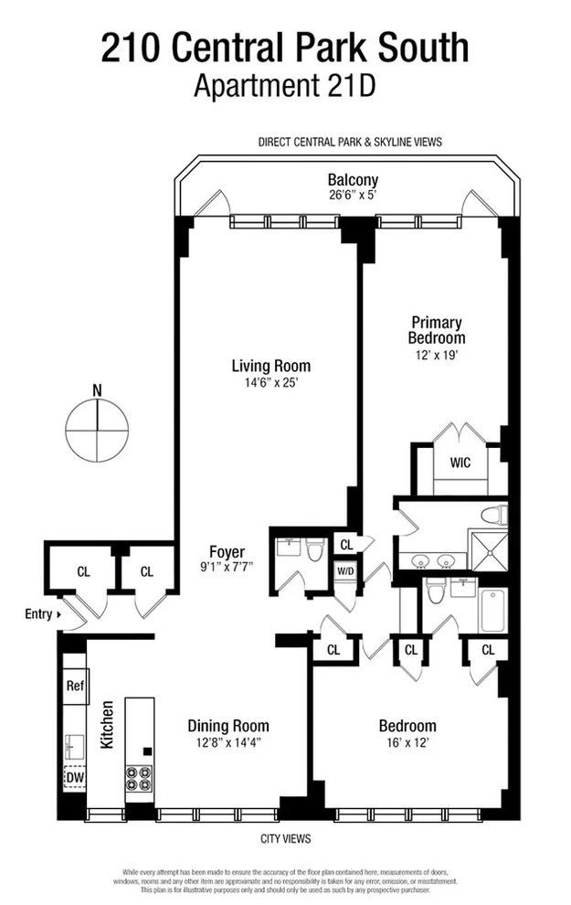 Unit for sale at 210 CENTRAL Park S, Manhattan, NY 10019