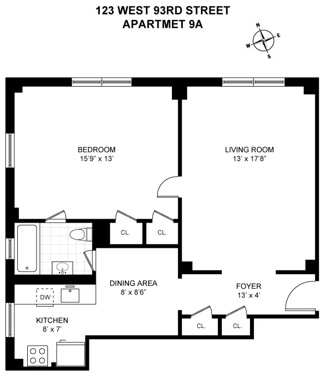 Unit for sale at 123 W 93RD Street, Manhattan, NY 10025