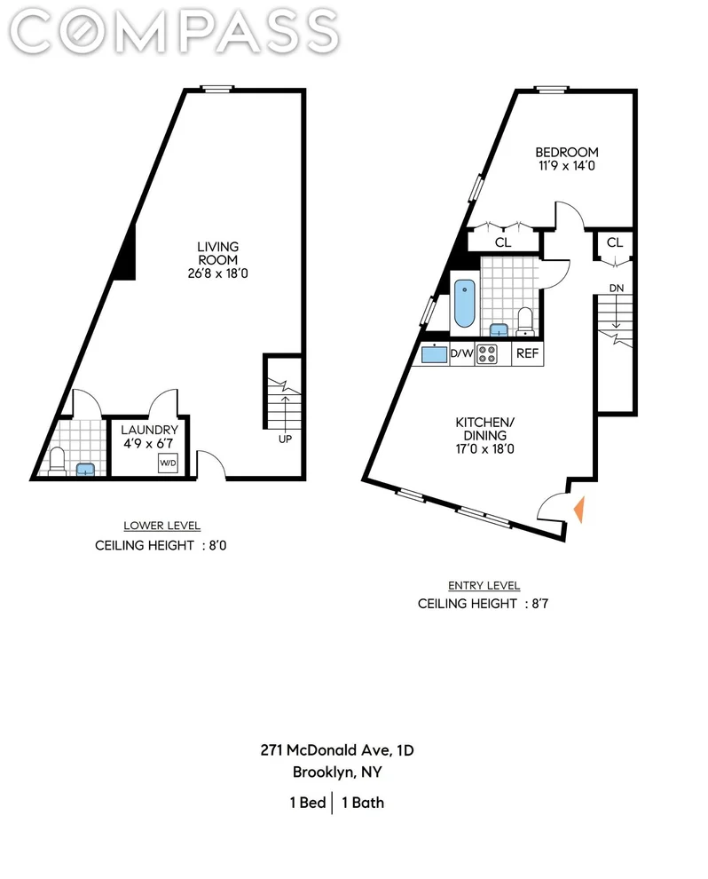 Unit for sale at 271 McDonald Avenue, Brooklyn, NY 11218