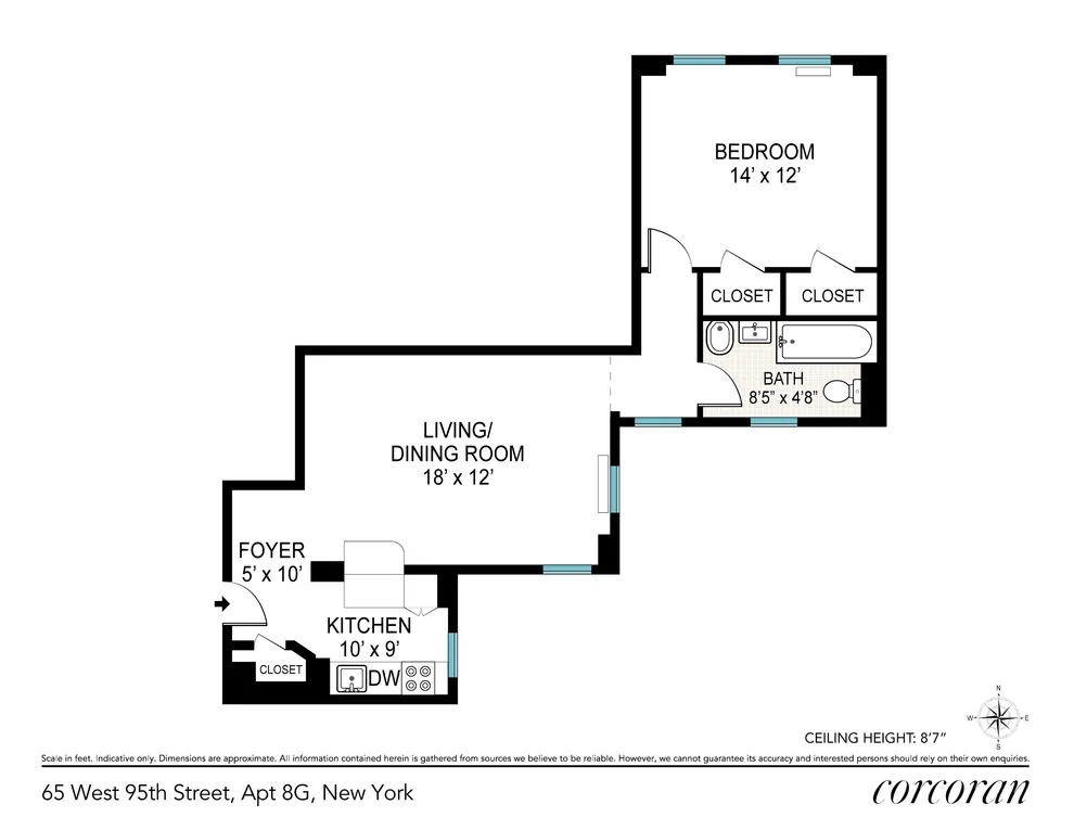 Unit for sale at 65 W 95TH Street, Manhattan, NY 10025