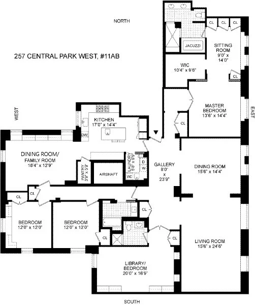 Unit for sale at 257 CENTRAL Park W, Manhattan, NY 10024