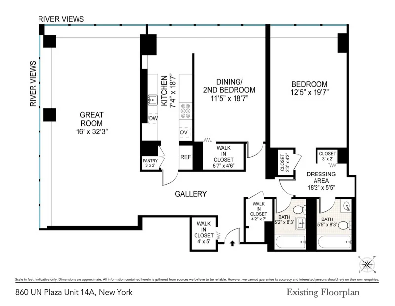 Unit for sale at 860 UNITED NATIONS Plaza, Manhattan, NY 10017