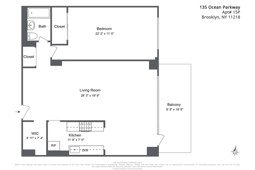Unit for sale at 135 OCEAN Parkway, Brooklyn, NY 11218