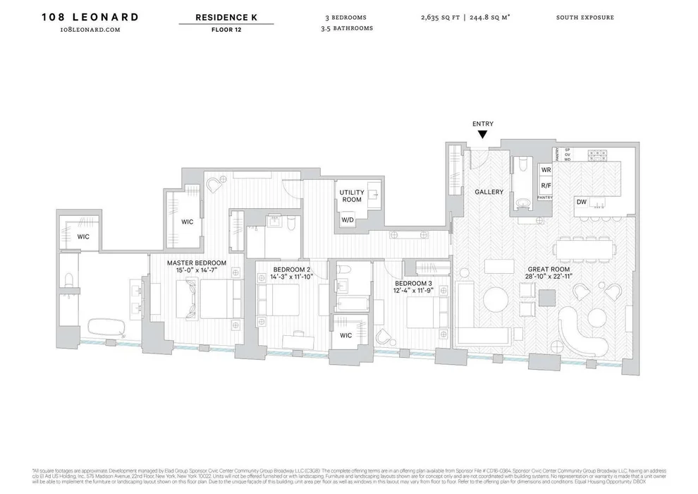Unit for sale at 108 LEONARD Street, Manhattan, NY 10013