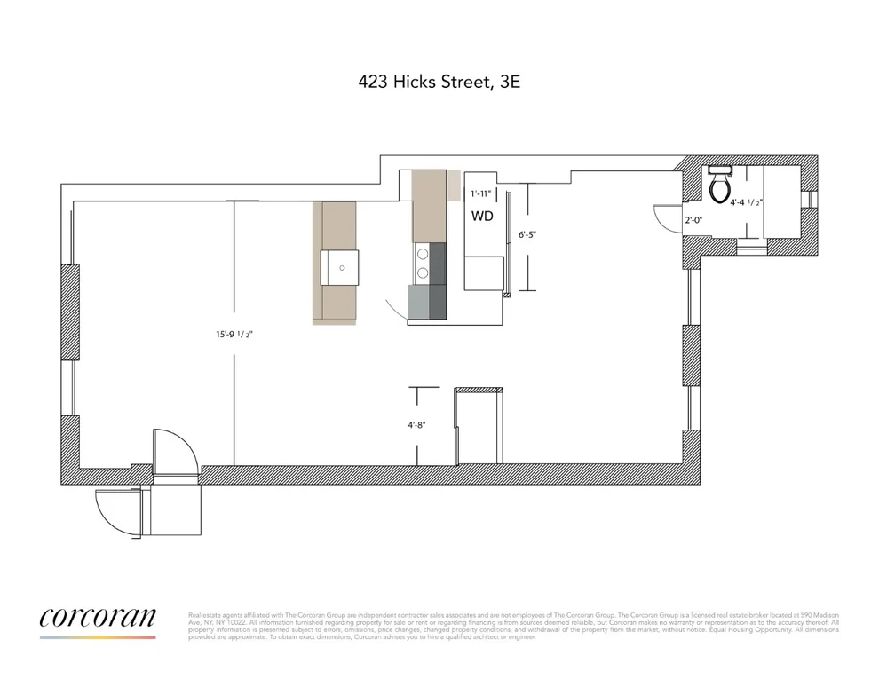 Unit for sale at 423 HICKS Street, Brooklyn, NY 11201