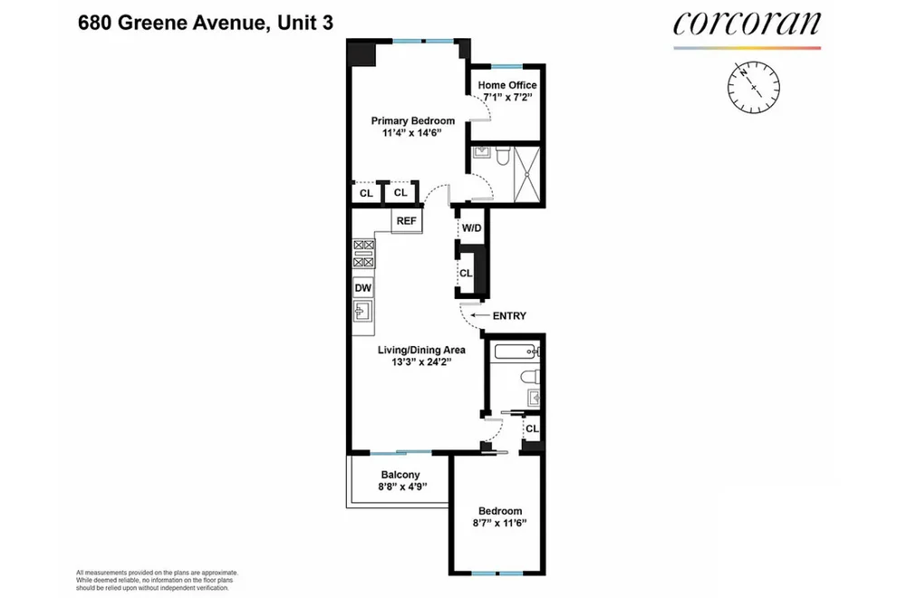Unit for sale at 680 Greene Avenue, Brooklyn, NY 11221