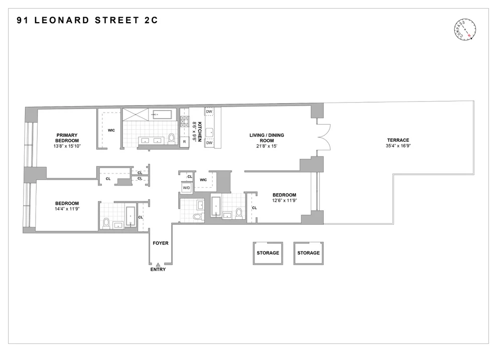 Unit for sale at 91 Leonard Street, Manhattan, NY 10013