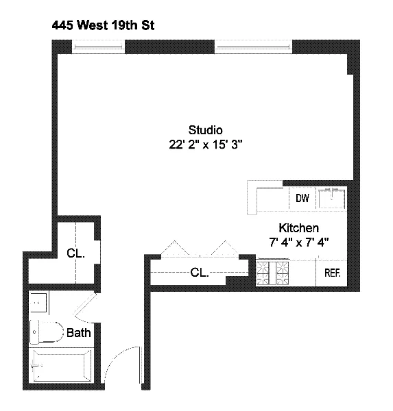 Unit for sale at 445 W 19TH Street, Manhattan, NY 10011