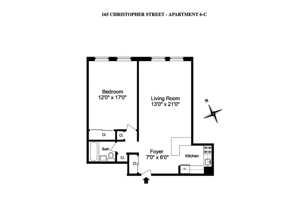 Unit for sale at 165 Christopher Street, Manhattan, NY 10014