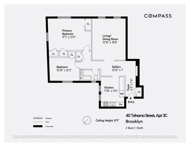 Unit for sale at 40 Tehama Street, Brooklyn, NY 11218