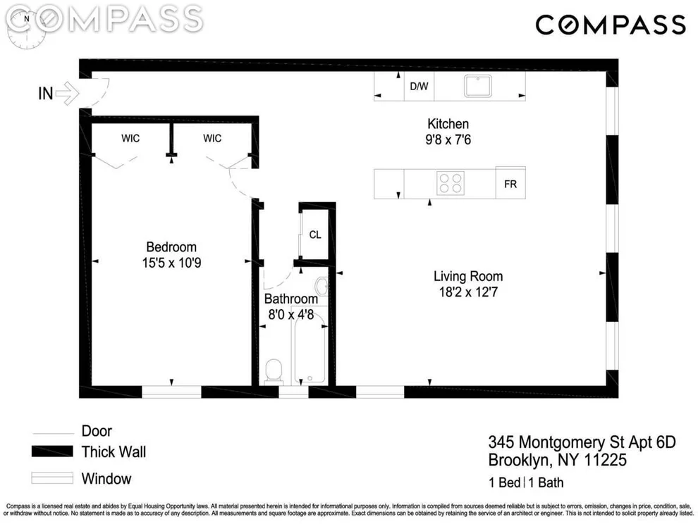Unit for sale at 345 Montgomery Street, Brooklyn, NY 11213