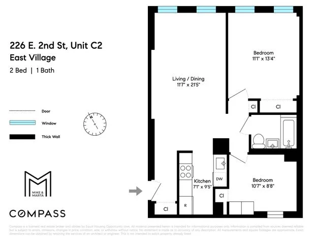 Unit for sale at 226 E 2nd Street, Manhattan, NY 10003