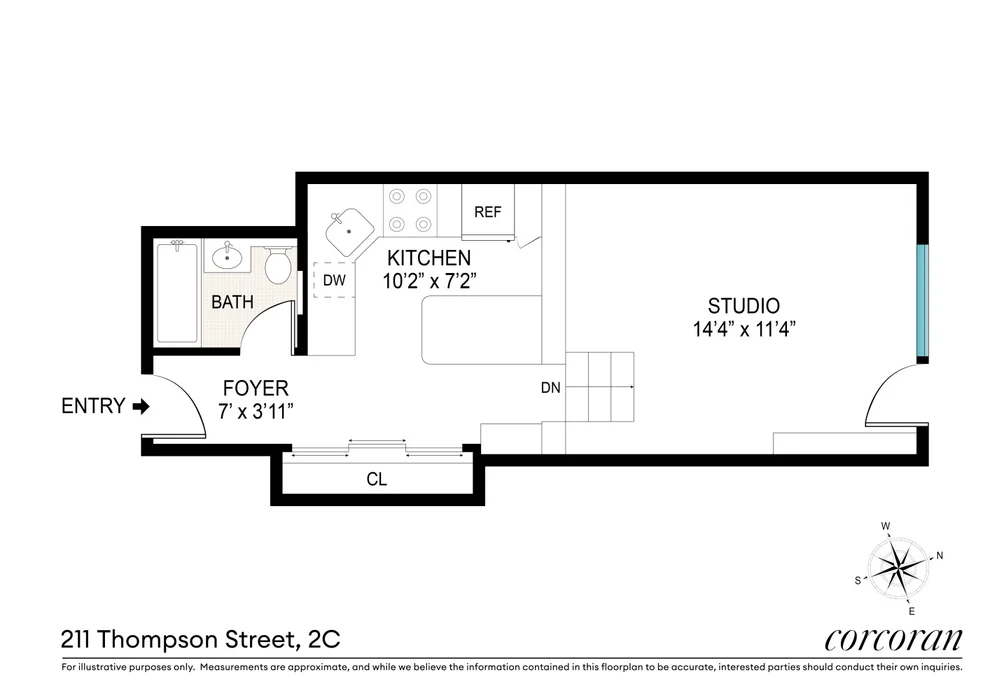 Unit for sale at 211 THOMPSON Street, Manhattan, NY 10012