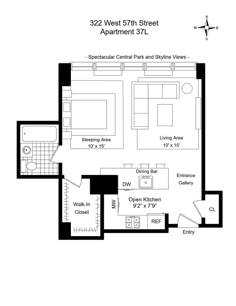 Unit for sale at 322 W 57TH Street, Manhattan, NY 10019