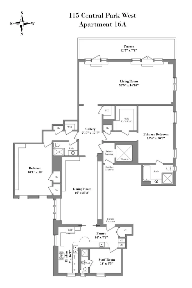 Unit for sale at 115 CENTRAL Park W, Manhattan, NY 10023