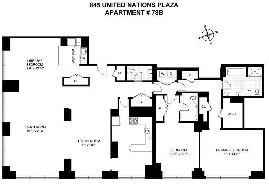 Unit for sale at 845 UNITED NATIONS Plaza, Manhattan, NY 10017