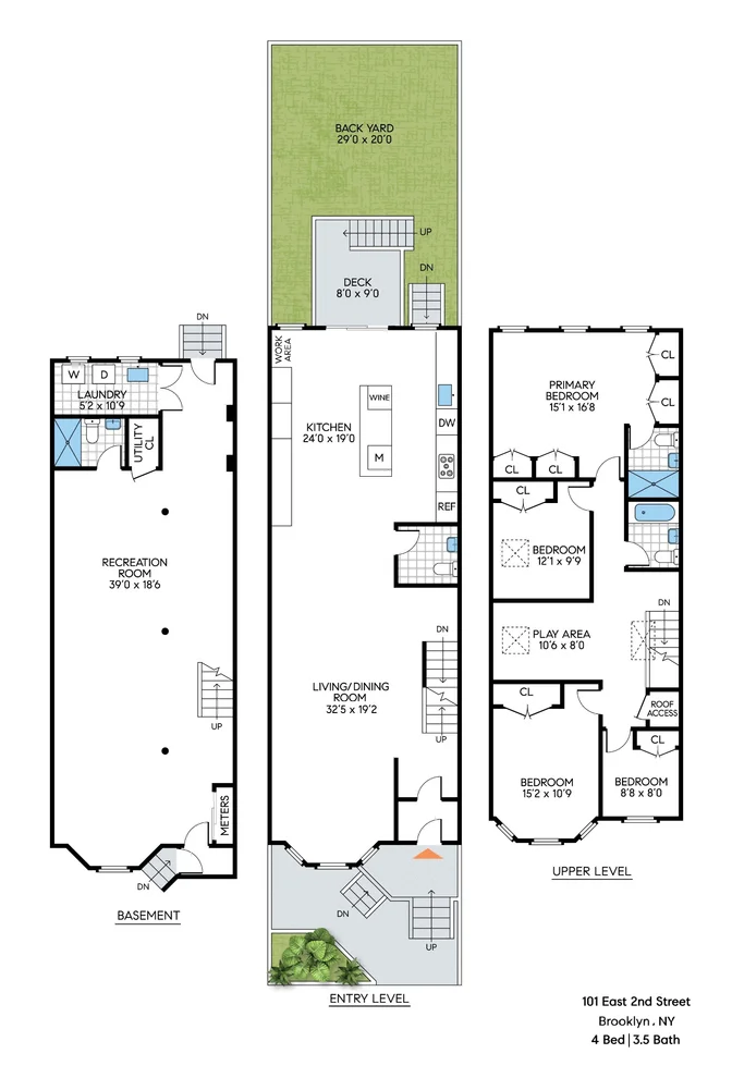 Unit for sale at 101 E 2nd Street, Brooklyn, NY 11218