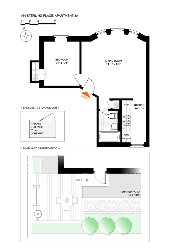 Unit for sale at 164 STERLING Place, Brooklyn, NY 11217