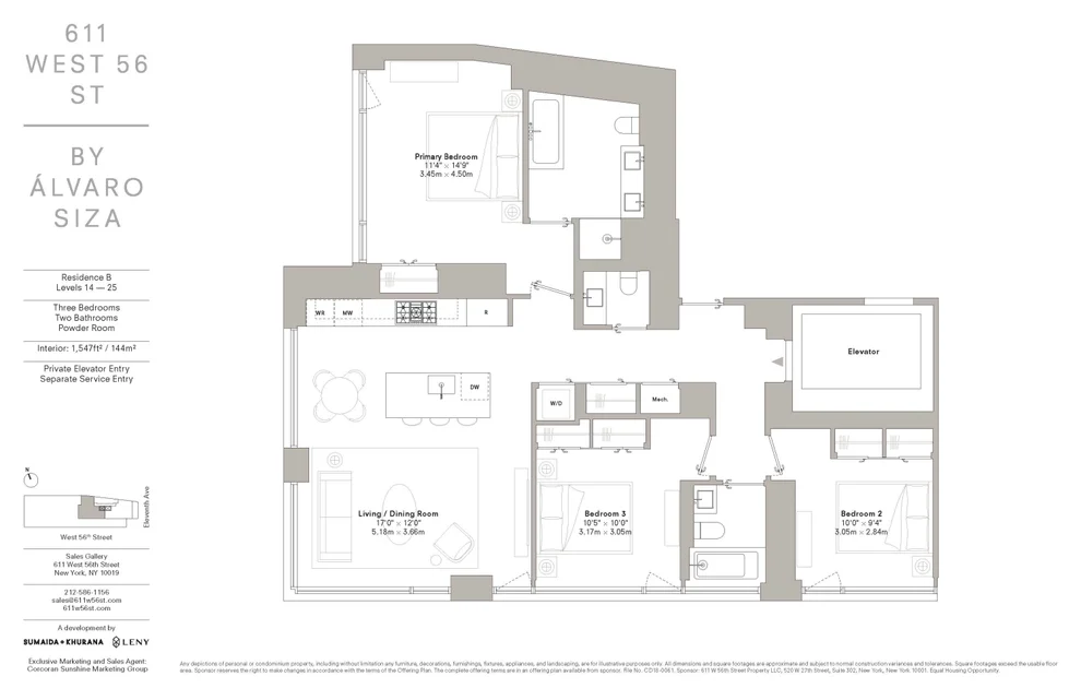 Unit for sale at 611 W 56TH Street, Manhattan, NY 10019