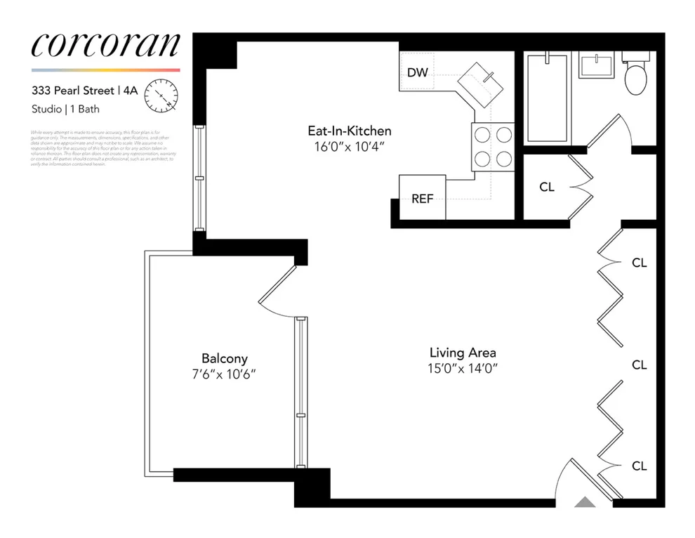 Unit for sale at 333 PEARL Street, Manhattan, NY 10038