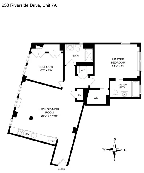 Unit for sale at 230 Riverside Drive, Manhattan, NY 10025