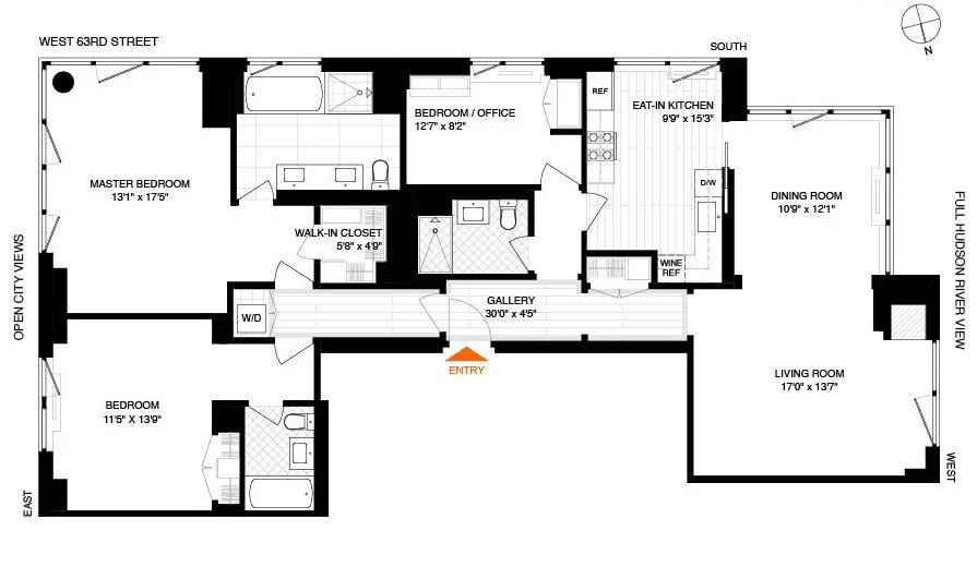 Unit for sale at 80 Riverside Boulevard, Manhattan, NY 10069