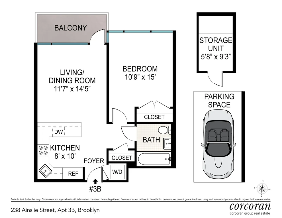 Unit for sale at 238 Ainslie Street, Brooklyn, NY 11211