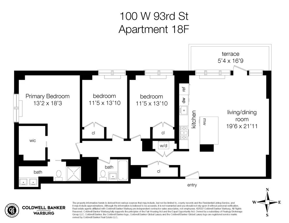 Unit for sale at 100 W 93RD Street, Manhattan, NY 10025