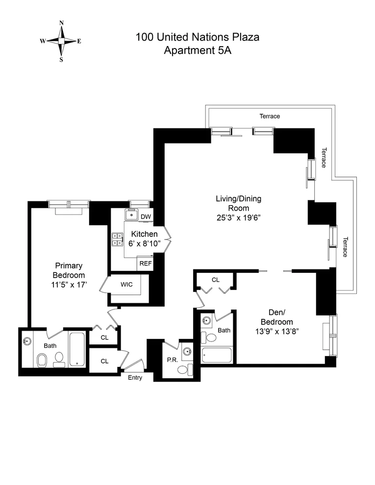Unit for sale at 100 United Nations Plaza, Manhattan, NY 10017