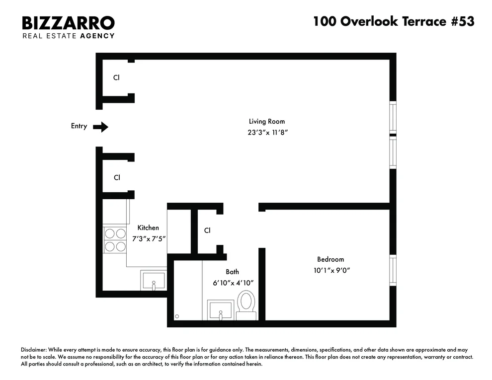 Unit for sale at 100 Overlook Terrace, Manhattan, NY 10040