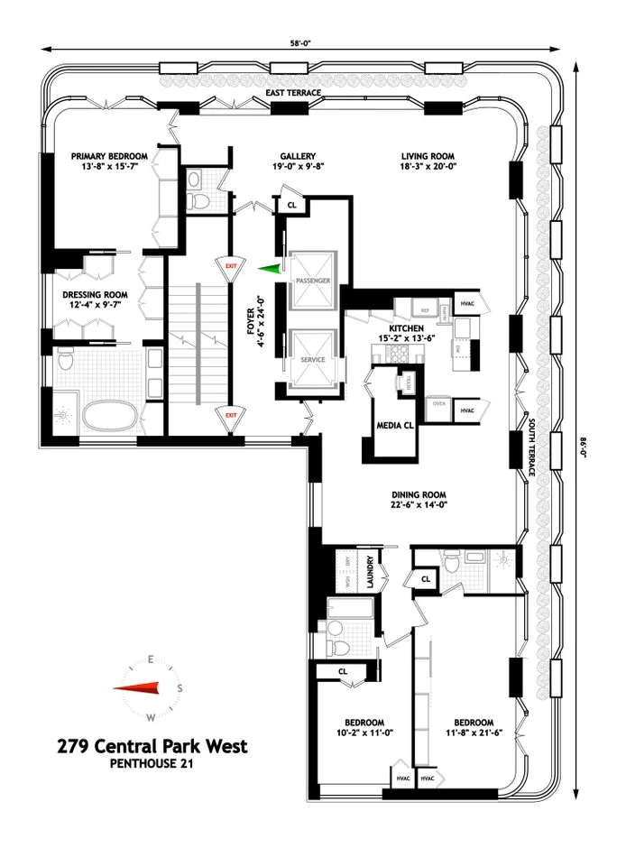 Unit for sale at 279 CENTRAL Park W, Manhattan, NY 10024
