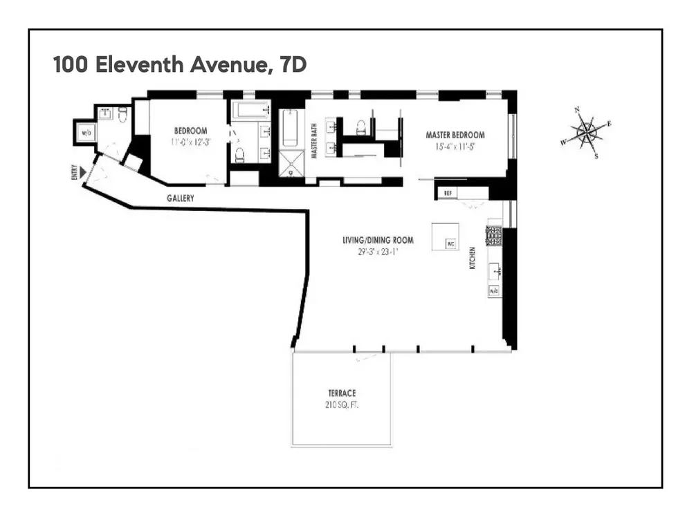 Unit for sale at 100 11th Avenue, Manhattan, NY 10011