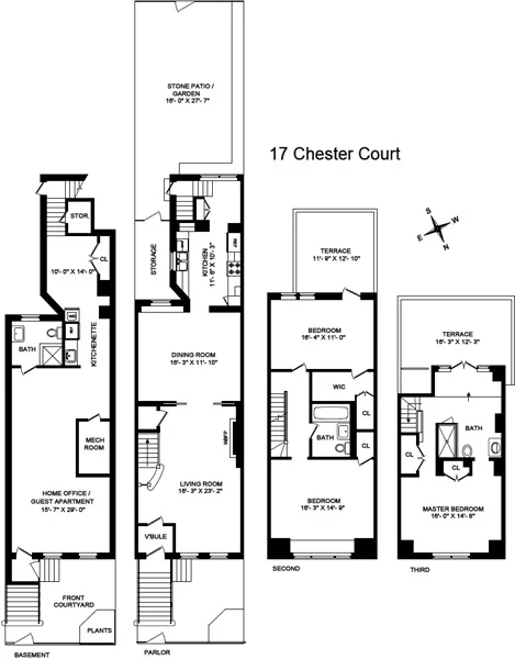 Unit for sale at 17 CHESTER Court, Brooklyn, NY 11225