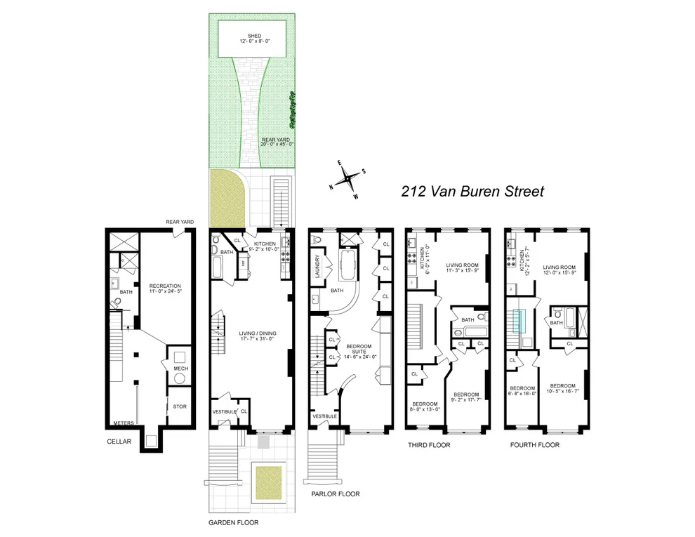 Unit for sale at 212 VAN BUREN Street, Brooklyn, NY 11221