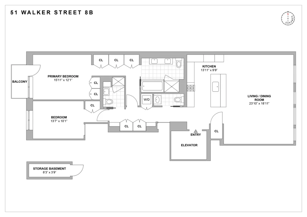 Unit for sale at 51 Walker Street, Manhattan, NY 10013