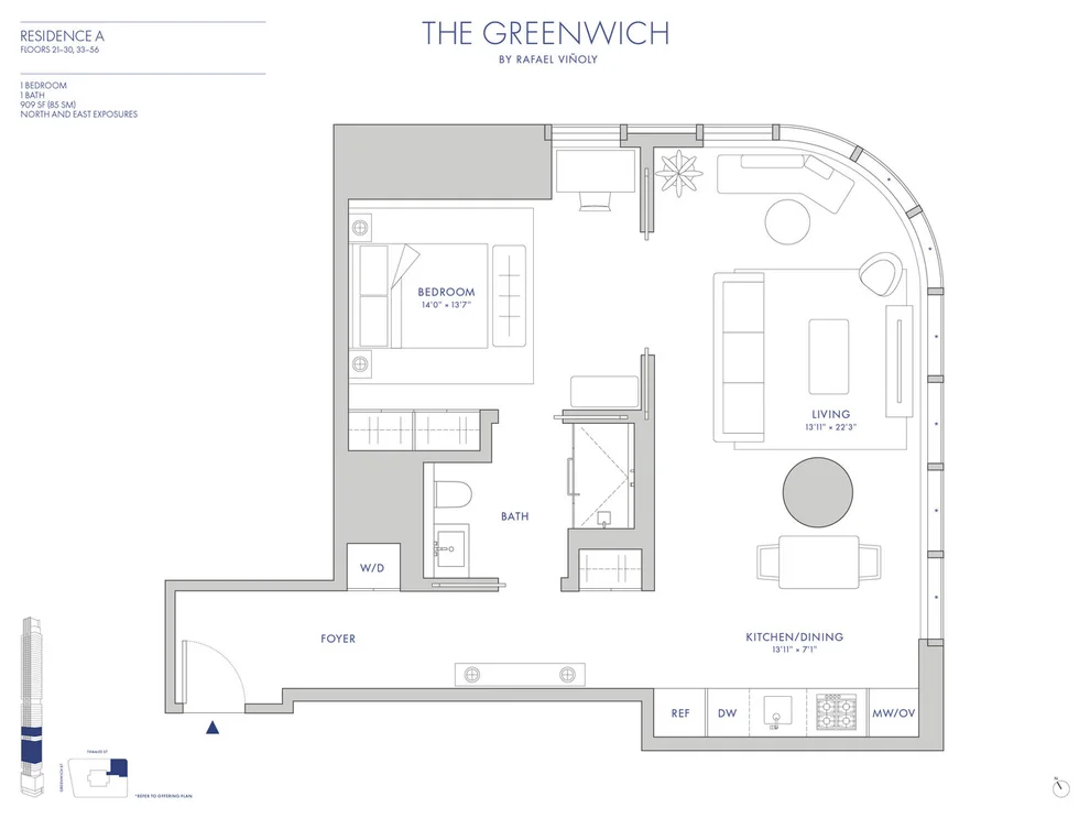 Unit for sale at 125 GREENWICH Street, Manhattan, NY 10006