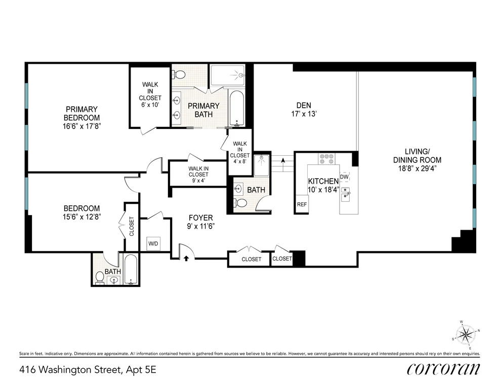 Unit for sale at 416 WASHINGTON Street, Manhattan, NY 10013