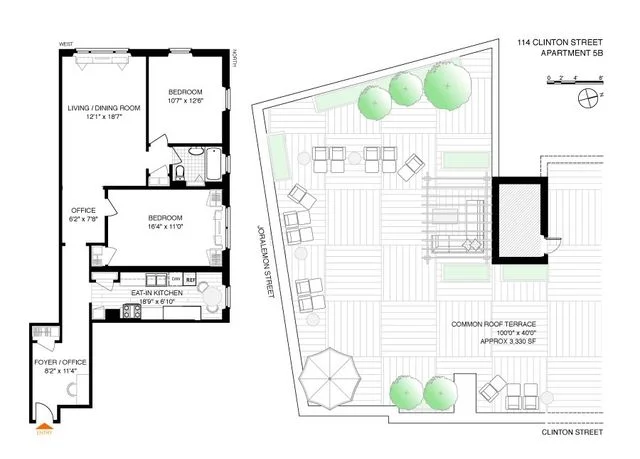 Unit for sale at 114 Clinton Street, Brooklyn, NY 11201