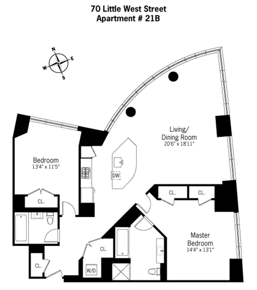 Unit for sale at 70 Little West Street, Manhattan, NY 10004