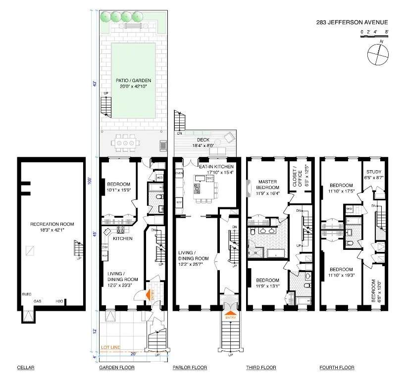 Unit for sale at 283 Jefferson Avenue, Brooklyn, NY 11216