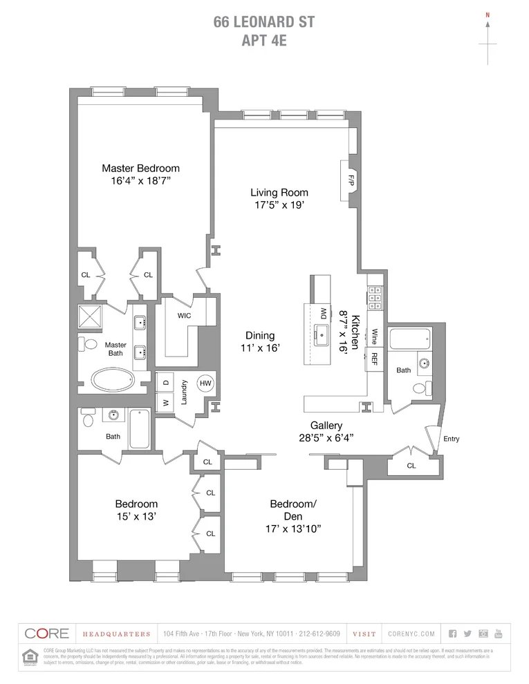 Unit for sale at 66 LEONARD Street, Manhattan, NY 10013