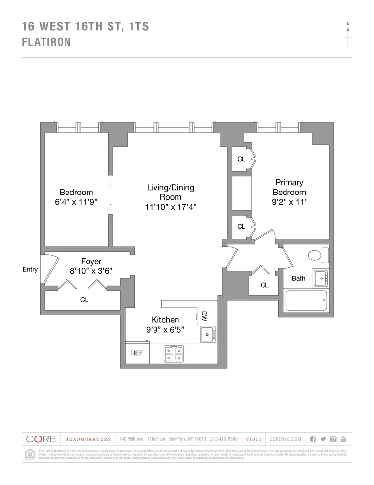 Unit for sale at 16 W 16TH Street, Manhattan, NY 10011