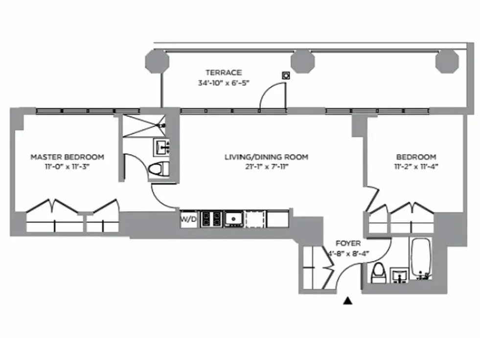 Unit for sale at 184 Kent Avenue, Brooklyn, NY 11249