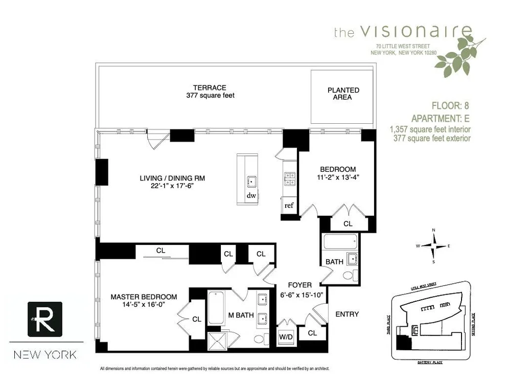 Unit for sale at 70 Little West Street, Manhattan, NY 10004