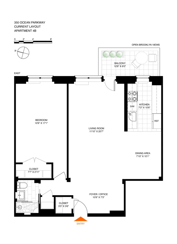 Unit for sale at 350 OCEAN Parkway, Brooklyn, NY 11218