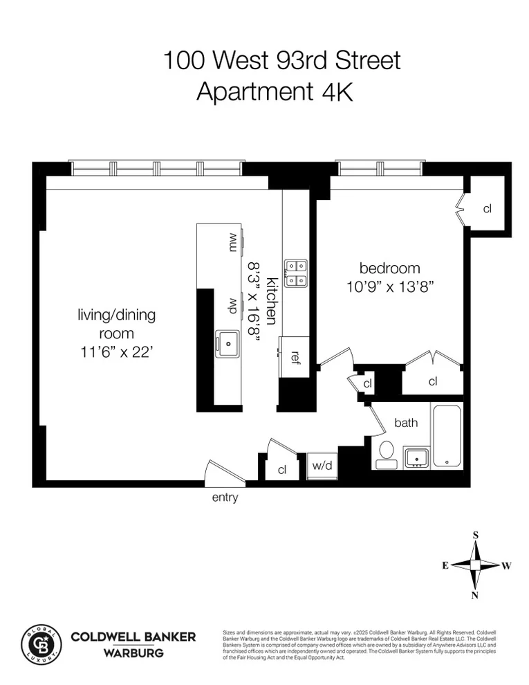 Unit for sale at 100 W 93RD Street, Manhattan, NY 10025