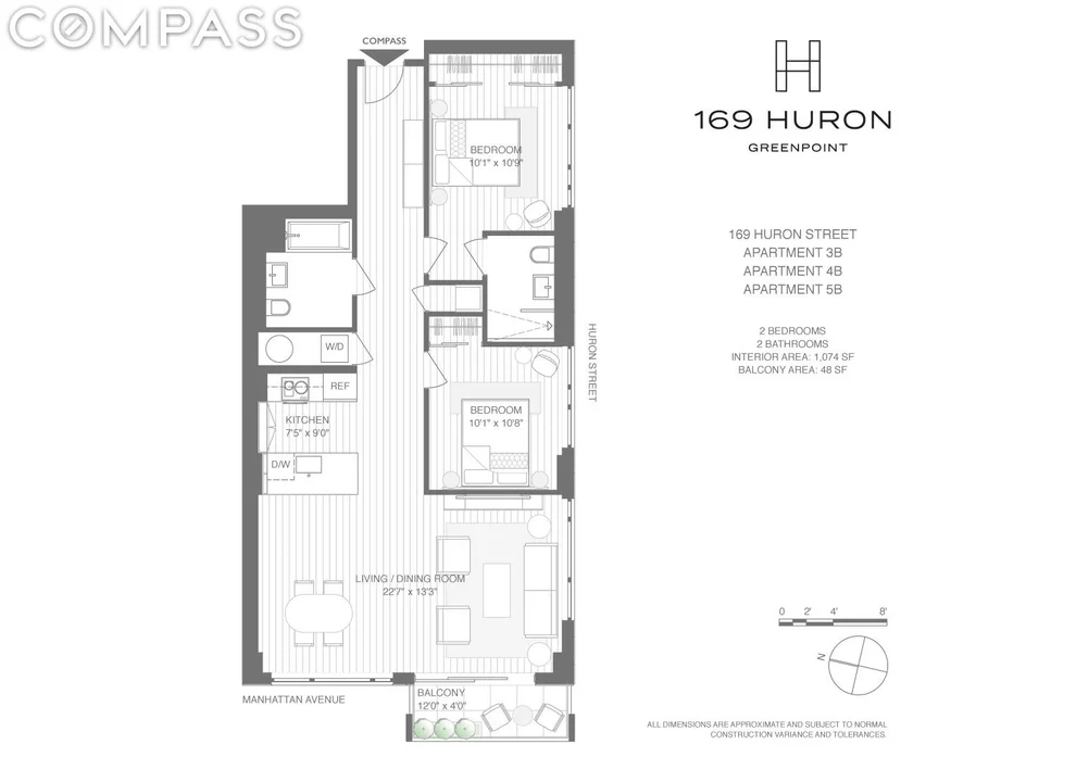 Unit for sale at 169 Huron Street, Brooklyn, NY 11222