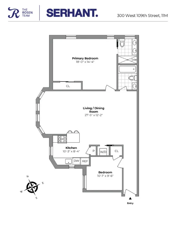 Unit for sale at 300 W 109TH Street, Manhattan, NY 10025
