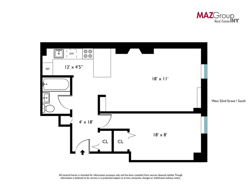 Unit for sale at 333 W 22nd Street, Manhattan, NY 10011